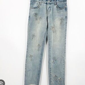 Austin landing cross patch jeans
